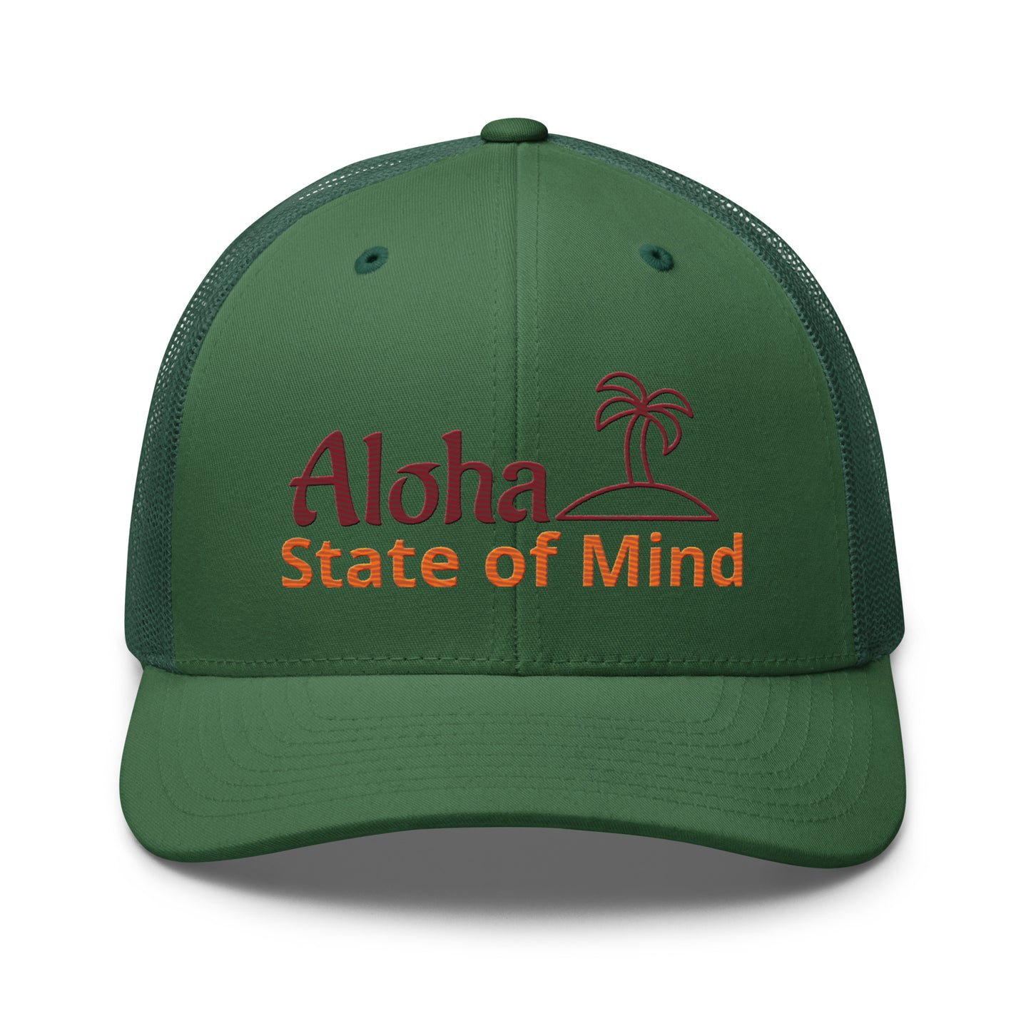 Green Aloha State of Mind cap variations